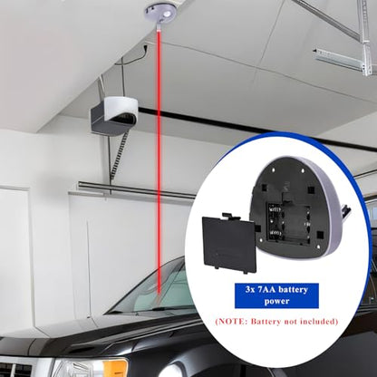 Sun Walker Dual Laser Garage Assist Parking Guide Aid, 360 Degree Adjustable Laser Park Assist Sensor with AC Adapter, Wider Angles Motion Activated Garage Parking Aid for Most Vehicles