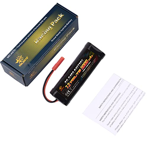 melasta 7.2V 5000mAh NiMH RC Battery for Redcat Racing – Banana Plug | High-capacity pack for Redcat Racing vehicles. Banana connector for secure fit. Long runtime rechargeable battery.