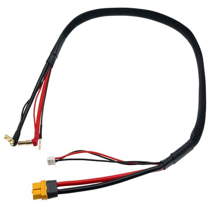 RC 2S XT60 Lipo Battery Charging/Balance Cable Leads with 4mm/5mm Bullet Connector(600MM)