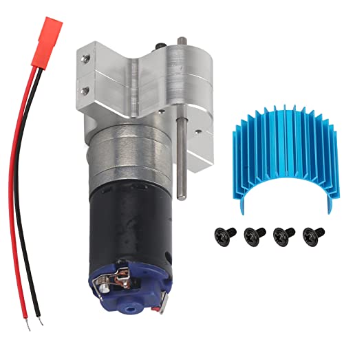 Metal Transfer Case RC Accessory for WPL Henglong B24 B16 B36, 370 CNC Aluminum Gearbox Replacement for RC Crawler Drivetrain Upgrade Kit