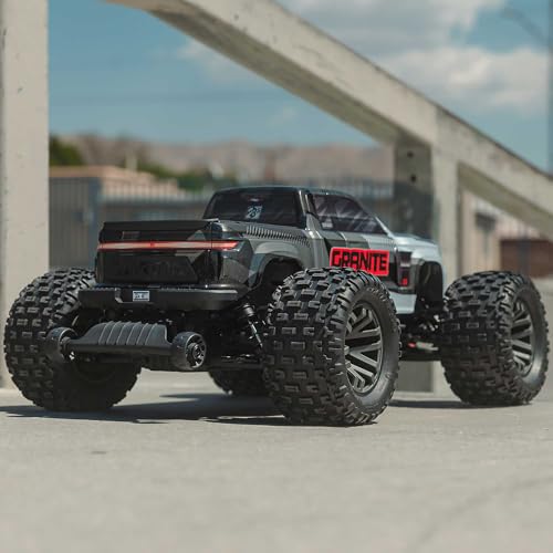 ARRMA Granite 4x4 V3 BLX 1/10 RC Monster Truck, Gun Metal | Brushless, RTR, Spektrum DSC, ARA4302V4T3, Battery and Charger Not Included - color: Gun Metal
