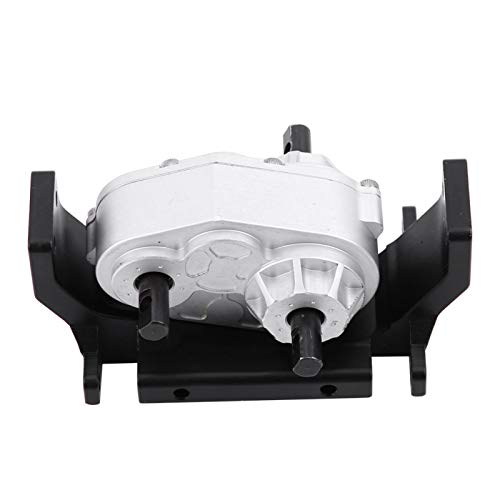 RC Transmission Gearbox, Metal Gearbox Transfer Case with Mount for SCX10 / D90 1/10 RC Crawler Car