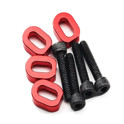 RC Parts For Traxxas For XRT 8S 7759 1/5 4 PCS Metal Motor Mount Washers Shims RC Car Upgrade Repairs Replacements Modifications Parts(Red) - color: Red