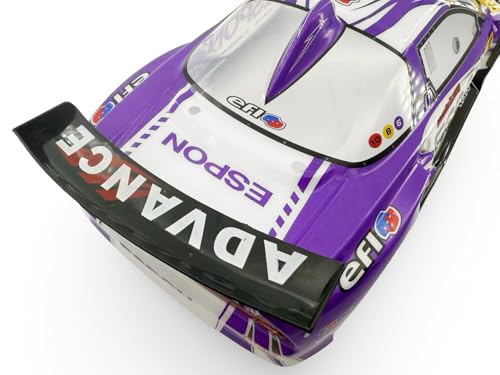 1/10 Scale RC Drift Racing Touring On Road Car Painted Body Shell, Spoiler Included, Pre-Cut, 258mm Wheelbase (Honda NSX-GT Style) - color: Honda Nsx-gt Style