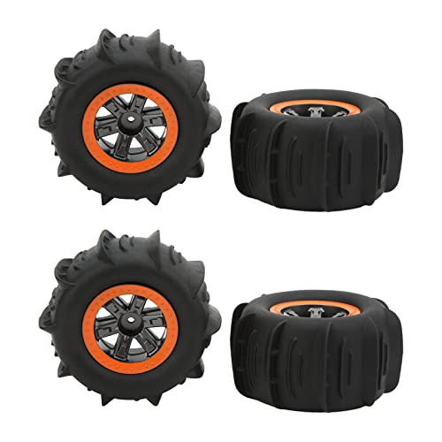 RC Tires, High-Durability Off-Road 1/10 1/12 Scale Rubber Wheels for Beach Driving Desert Racing Outdoor Adventures