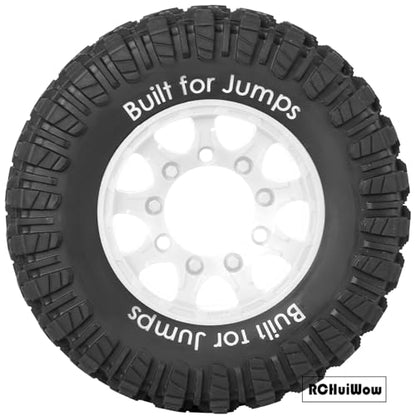 12mm/14mm/17mm Hex RC Tires for 1/10 RC Scale Truck Slash 2WD 4×4 Senton Axia1 L0S1 Red cat Rc 4wd,1/10 Short Course Truck Tires w/Foam Inserts,4PCS,White - color: White(4pcs)