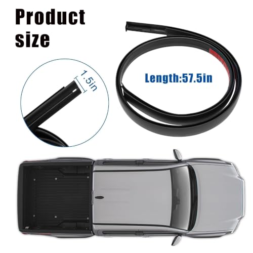 Roof Drip Molding Weatherstrip Compatible with Toyota Tacoma | Fit for Toyota Tacoma Roof Drip Molding Trim Double CAB 2016-2023 Replace 75552-04081 75551-04080 75552-04080 75551-04081 - color: 75551-04081