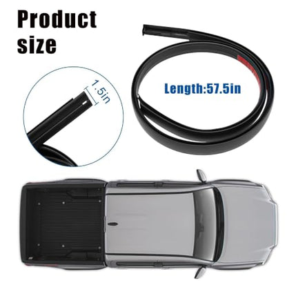 Roof Drip Molding Weatherstrip Compatible with Toyota Tacoma | Fit for Toyota Tacoma Roof Drip Molding Trim Double CAB 2016-2023 Replace 75552-04081 75551-04080 75552-04080 75551-04081 - color: 75551-04081