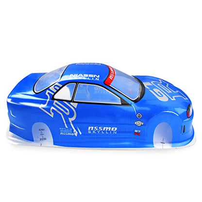 Manrock 1/10 Scale RC Painted Drift Racing Touring Onroad Car Body Shell GTR Blue