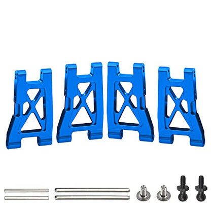 Aluminum Alloy Front & Rear Suspension Arms Set Replacement of 7630 Compatible with Traxxas LaTrax Teton Desert Prerunner 1/18 4WD RC Car (Blue) - color: Blue