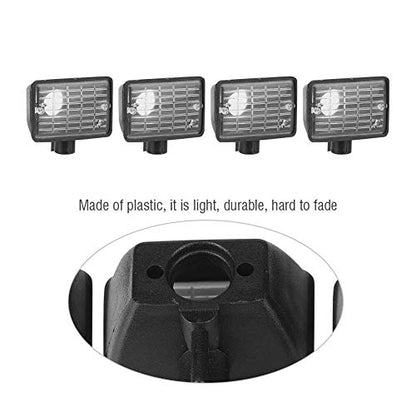 Dilwe RC Car Light Cover, 4 Pcs LED Light Shade Universal Lampshade for HSP REDCAT AXAIL scx10 Scale RC Model Crawler LED Kit()