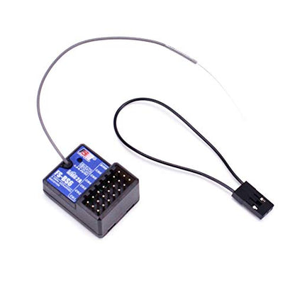 FlySky FS-BS6 Receiver 2.4Ghz 6CH AFHDS2 for FlySky FS-GT5 RC Car Boat Transmitter | 2.4Ghz 6CH Long Range AFHDS2 Surface Receiver Fits RC Car RC Boat - size: 1Pc