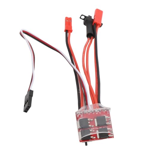 Asixxsix 30A ESC RC Car Brushed ESC Electric Speed Controller, Brushed ESC Electronic Speed Controller with Brake for 1/32 1/24 1/18 RC Car Boat Rc Quadcopters, Helicopters