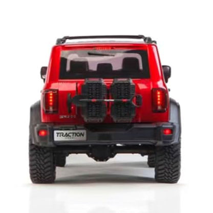 TOUCAN RC HOBBY 1.5mm Steel Main Beam 1/8 Tank300 Competitive Edition Radio Controlled Crawler Axle Locks 2Speed Metal Gearbox for Adult - color: Red