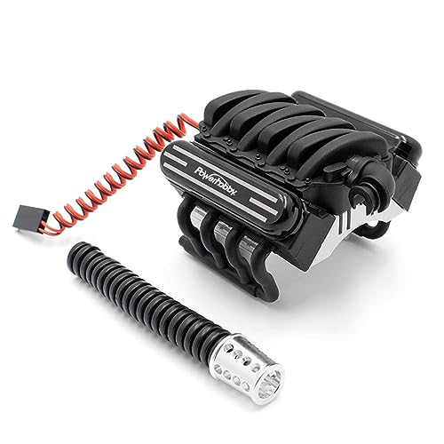 Powerhobby V8 Engine Motor Heatsinks & Cooling Fan for TRX-4 / SCX10