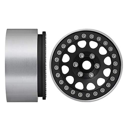 Aluminum 2.2" RC Beadlock Wheels 35mm for 1:10th Crawler Car 4PCS