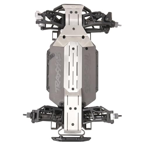 RC Chassis Armor Set for Traxxas Mini Maxx Stainless Steel Front Center Rear Chassis Armor Protection Plate Skid Plate Upgrade Parts
