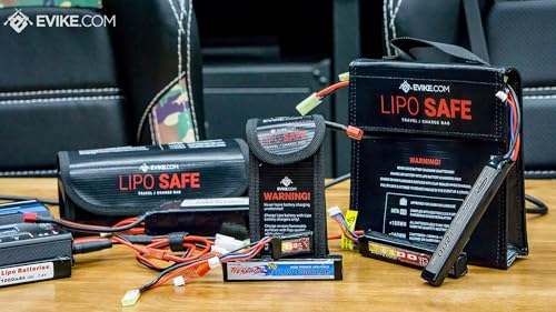 Evike Airsoft - Lipo Safe Charging and Travel Bag for Lithium Polymer Batteries - color: Small