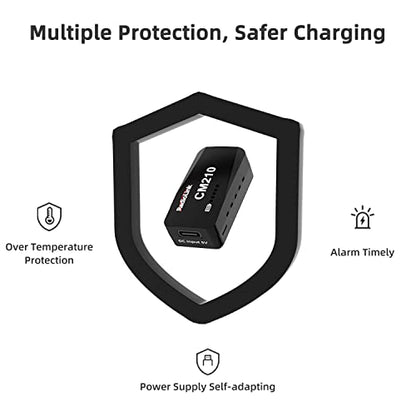 Radiolink CM210 15W 1.5A Faster 2S 7.4V LiPo Battery Balance Charger USB Type-C Connector for RC Airplane Transmitter Car Boat SCX24 SCX10 Gel Blaster Gun