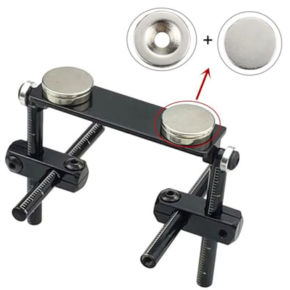 Magnetic Body Post Kit for 1/10 RC Cars - Stealth Invisible Body Mount Column Set Compatible with HSP 94123, Sakura D3, Tamiya TT-01/TT-02, XIS, Himoto, HPI - Aluminum Alloy (Black)