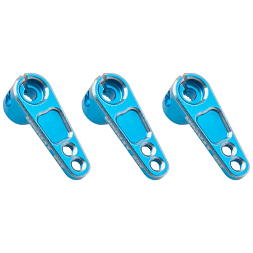 3Pcs Vgoohobby Metal 25T Servo Horn 25-Teeth Steering Arms for Standard Servo Motors Compatible with Traxxas Axial Tamiya HSP Redcat 1/8 1/10 RC Crawler Drift Racing Car