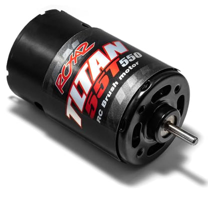 RC Car 550 55T Motor Brushed High Torque Waterproof Motor for 1/10 RC Crawler Axial SCX10 AXI03007 JL 90046 TRX4 TRX6 RC Car Boat Motor 550 Brushed Suitable for Climbing Off-Road