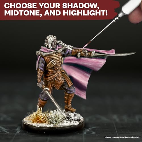 The Army Painter, Warpaints Flexible Triad Plus+ Desaturated Violets | 7x18ml, colori acrilici hobby di qualità miniatura, per Dungeons and Dragons (DnD) e Warhammer - color: Desaturated Violets
