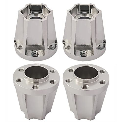 4Pcs RC Metal 12mm Hex Wheel Hubs Adapters for 1.9/2.2inch Beadlock Wheel Rim Axial Scx10 Trx4 Wraith Gen7 Gen8 D90 CC01 1/10 RC Crawler (22mm S) - size: 22mm