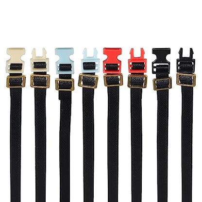 RC Crawler Accessories 1/10 Scale roof Rack 5Pcs Scale Luggage Rope Roof Rack Tie Down Straps Buckle for 1/10 RC Crawler TRX4 TRX6 SCX10 Wrangler D90 WPL D12 TF2 YK6101 (Red)