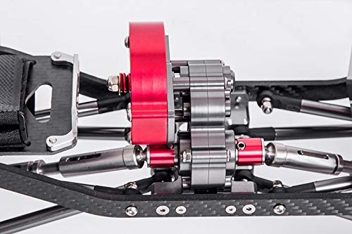 1/10 Scale RC Axial SCX10 Truck Full Metal Assembled Transmission Gearbox with Steel Gear Set