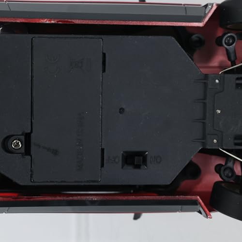 US in Stock, 1/18 RC Drift Racing Car 86 Rwd LDRC LD1801 Wireless Control Vehicle Gyroscope Light System Motor Servo ESC Hobby Grade Model for Birthday Gift(Vintage Red with Gyro)