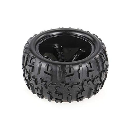 Goolsky 2pcs 3.6 Inch 150mm Monster Truck Wheel Rim and Tire for 1/8 Traxxas HSP HPI E-MAXX Savage Flux ZD Racing RC Car