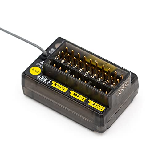 Flysky FGr12B 2.4GHz AFHDS 3 12CH PWM PPM Ibus Receiver | For AFHDS3 Transmitters RF Modules NB4 PL18 NB4 Lite RC Car Boat