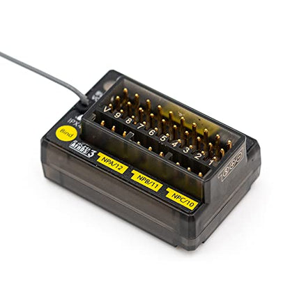 Flysky FGr12B 2.4GHz AFHDS 3 12CH PWM PPM Ibus Receiver | For AFHDS3 Transmitters RF Modules NB4 PL18 NB4 Lite RC Car Boat