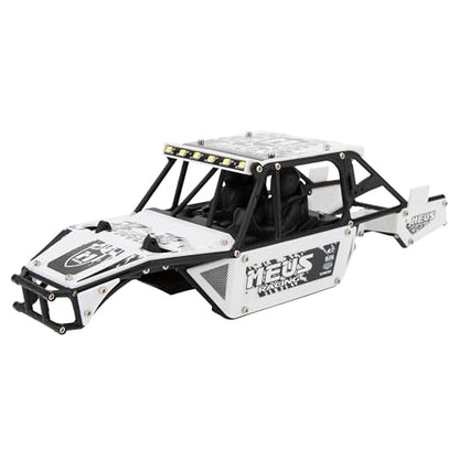 MEUS RACING Mantis24 Body with Roll Cage for Axial 1/24 SCX24 RC Crawler (White) - color: White