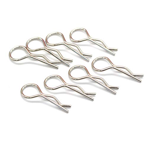 Replacement Part For 8pcs Stainless Steel Bend Body Clips For Racing 02053 1/10 1/16 RC Car Shell Truck Buggy