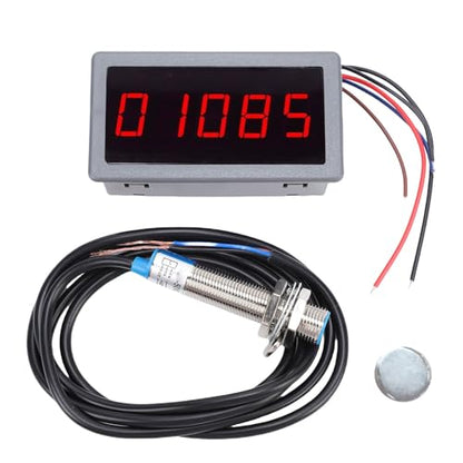 Garosa DC Brushless Motor Speed Meter, ABS Material, Accurate RPM Measurement, Hall Sensor for CNC Machines and Industrial Applications