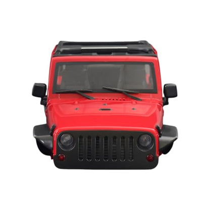 1/10 RC Jeep Wrangler Convertible Hard Shell Kit, for 1/10 RC Crawler TRX4 Axial SCX10 90046 90027 313 Wheelbase Shell Modification Accessories (Red) - color: Red