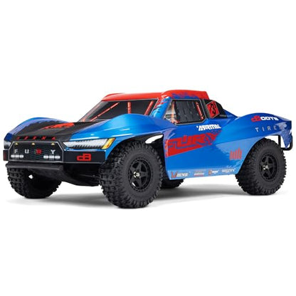 ARRMA RC Truck 1/10 FURY 2wd 223S BLX Brushless Short Course Truck RTR (Battery and Charger Not Included) with DSC, Blue, ARA3521T1 - color: Blue