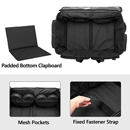 GOBUROS RC Storage Bag for 1/8 and 1/10 Car, RC Carrying Bag(Patent Design) | RC Car Carrying Case with Bottom Solid Clapboard for Support and Multi-Pockets for RC Tools