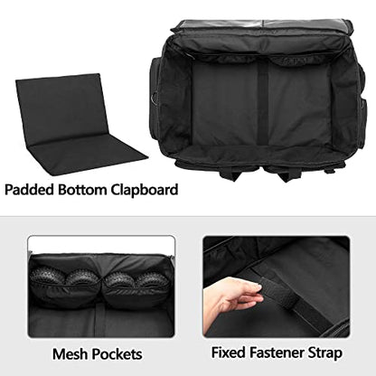 GOBUROS RC Storage Bag for 1/8 and 1/10 Car, RC Carrying Bag(Patent Design) | RC Car Carrying Case with Bottom Solid Clapboard for Support and Multi-Pockets for RC Tools
