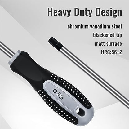 Hex Allen Wrench Screwdriver Set (10 Pack in Precision & Standard SAE Sizes .035", .050", 1/16", 5/64", 3/32", 7/64", 1/8 ", 9/64", 5/32", 3/16") - Perfect for RC Cars, Quadcopters, & Helicopters - style: Hex - Imperial