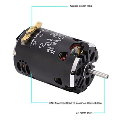 Dilwe Brushless Motor, 540 V3 10.5T Sensored Brushless Motor,RC Car Motor for 1/10 1/12 RC Off Road Drift Car, Brushless RC Motor RC Accessories