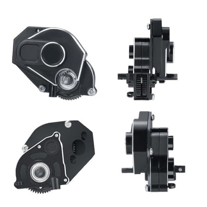 Compatible Metal Complete Assembled 2 Speed Gearbox Transmission Compatible with 1/24 RC Crawler Car SCX24 C10