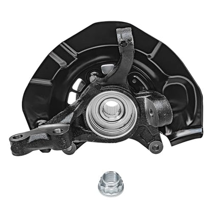 Detroit Axle - FWD Front Knuckle Hub Assemblies for 04-10 Toyota Sienna | 2 Steering Knuckles & Wheel Bearings Hubs Assembly Replacement 2004 2005 2006 2007 2008 2009 2010 - size: KA698424_KA698425/Kit