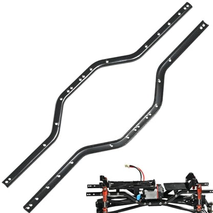 SCX24 Chassis Frame Rails for Axial SCX24 Gladiator C10 Wrangler Jeep Lexus GX470 Toyota AXI00005 1/24 RC Crawler Upgrades (Metal), Improve Stability & Performance, Easy Install