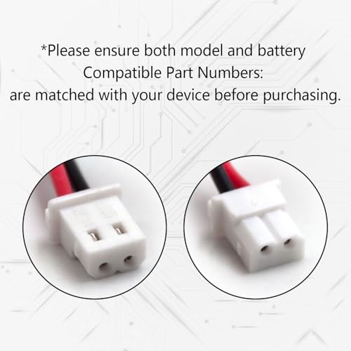 (2-Pack) 3.6V 2000mAh Ni-Cd Battery Replacement for NABC B15SC03 Emergency Light Backup Pack with PR500EC Connector
