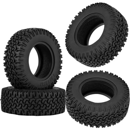 RC 1.55 Soft Rubber Wheel Tires for 1/10 Tamiya AX90069 D90 TF2 CC01 CC02 RC Crawler Car,RC 1.55 in Rubber Wheel Tires,Road Soft Tires
