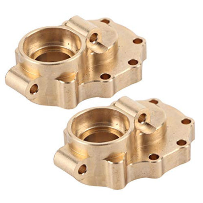 Brass Portal Cover, 1Pair Front Rear Brass Heavy Duty Steering Knuckle Portal Cover for 82056‑4 RC Crawler