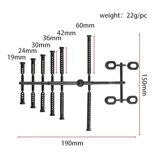 RC Car Parts for 1/12 1/14 1/16 1/18 Scale Car Shell Column Holder Body Mount Post Set RC Repair Modify Upgrade Parts Accessories